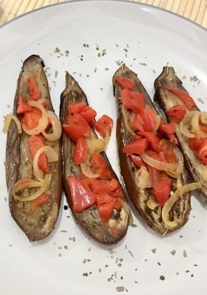 Foto resep Terong Paprika Panggang (teflon)