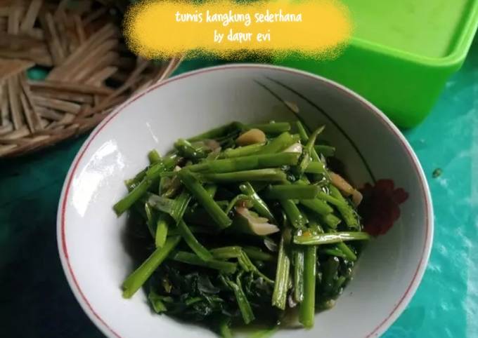 Tutorial Membuat Resep 16 #Tumis kangkung sederhana