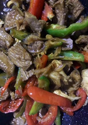 Foto resep Daging Tumis Paprika