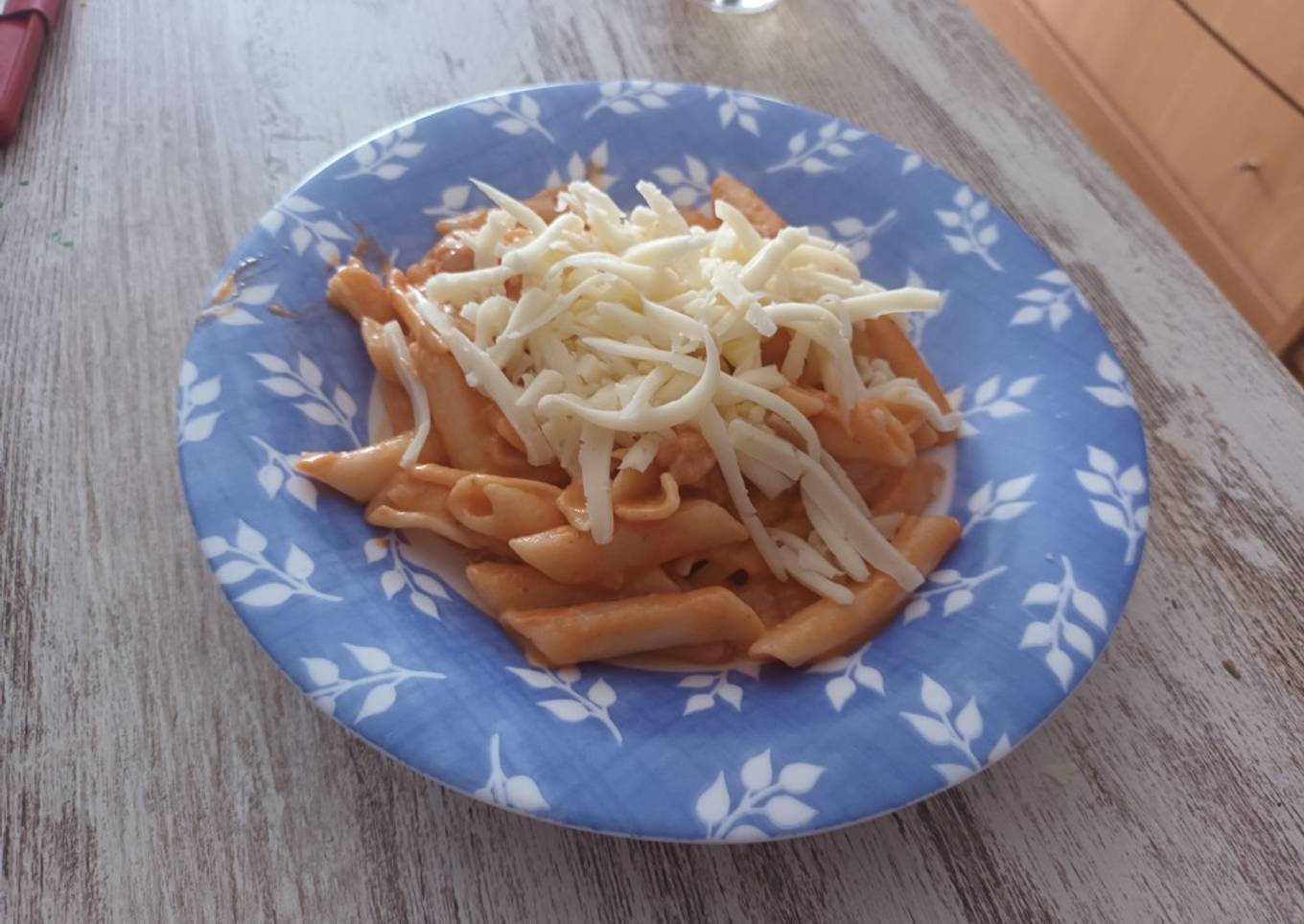 Macarrones con salchichas