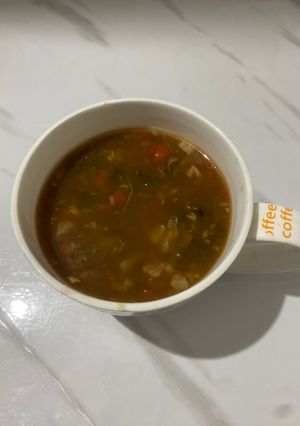 A picture of Veg Chinese Soup.