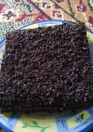 A picture of Chocolate brownie cake.
