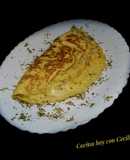 Omelette de queso con orégano