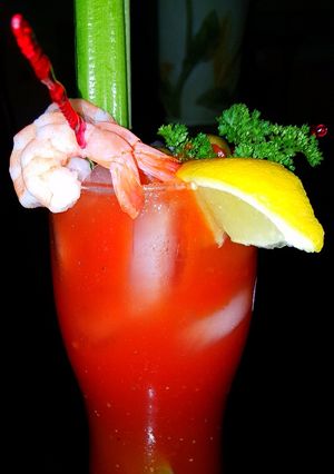 A picture of Mike's Stiff Sunday Bloody Caesars.