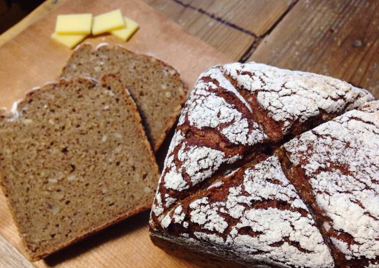 Easiest Way to Prepare Ultimate 100% Whole Grain German Rye Loaf Bread