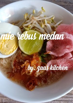 Foto resep Mie rebus medan