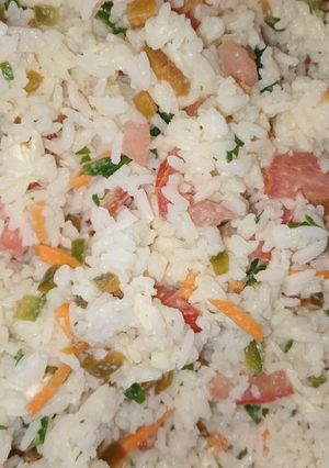 Una foto de Ensalada súper fresca de arroz!