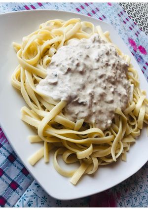 Una foto de Atún con crema