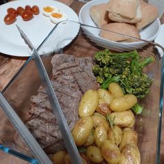 A picture of Gourmet Steak And Eggs.