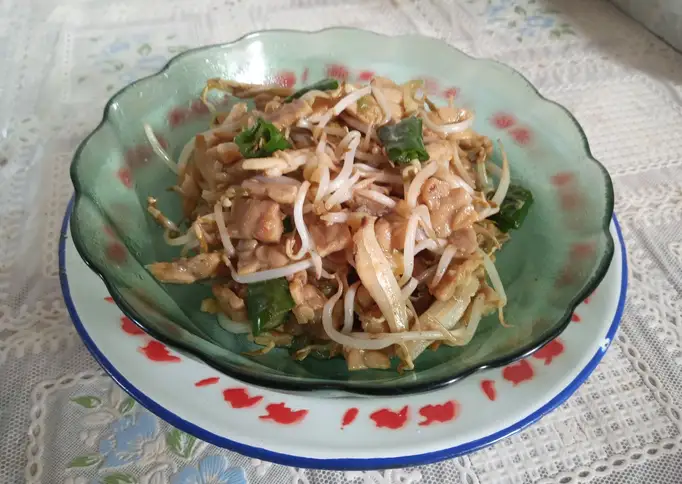 Oseng toge tempe teri jengki cabe ijo