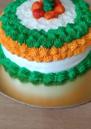 A picture of Rasgulla Rabdi Cake.