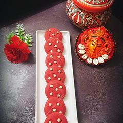 Classic Red Velvet Cookies A picture of Classic Red Velvet Cookies.