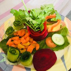 A picture of Vegetables salad.