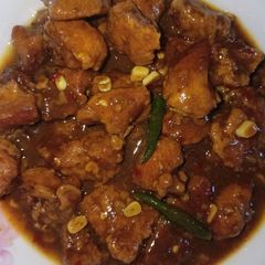 A picture of Honey garlic Chicken.