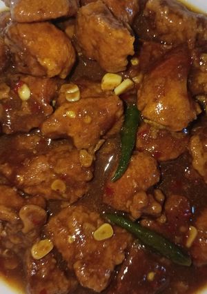 A picture of Honey garlic Chicken.
