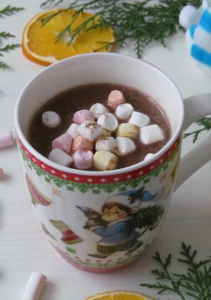 Фото Шоколадно-банановый напиток (Chocolate banana drink).