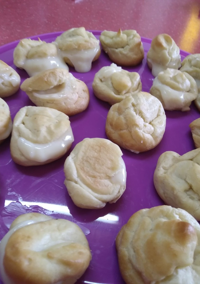 Una foto de Masa patè choux (masa bomba), ecler's, profiteroles 
