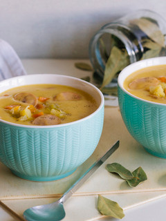 Una foto de Sopa de patata alemana o Kartoffelsuppe