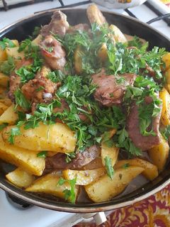 Фото Картошка с мясом.