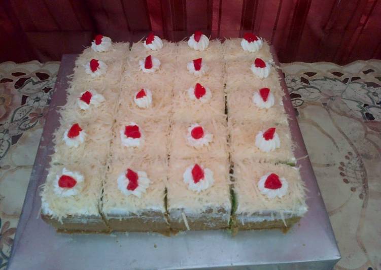 Resep Slice cake vanila krim keju, Enak