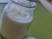 Una foto de yogurt casero