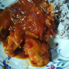 A picture of Tomato Chicken Curry.