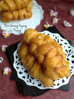 Foto resep Roti Goreng Kepang Isi Pisang