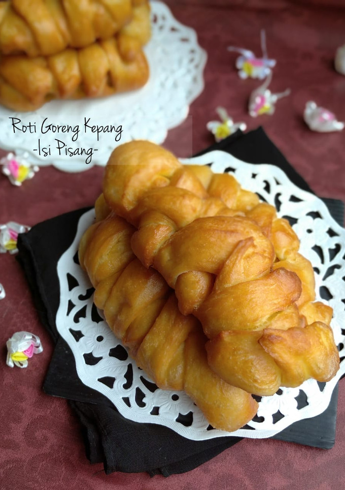 Foto resep Roti Goreng Kepang Isi Pisang