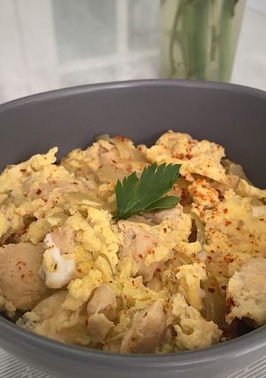 Foto resep Oyakodon(Chicken Rice Bowl and Egg)