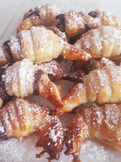 Una foto de Mini croisants con nocilla