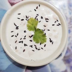 A picture of Boondi raita.