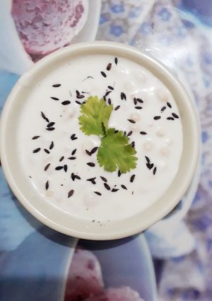 A picture of Boondi raita.