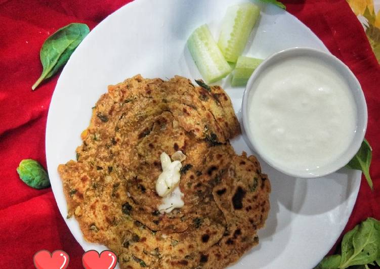 Simple Way to Prepare Any-night-of-the-week Leftover Masala lacha dal Paratha