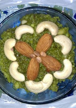A picture of Bottle gourd halwa.