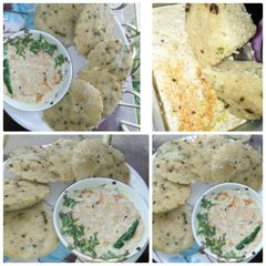 A picture of Moong spicy Idli.