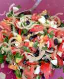 Ensalada de colores, bien completa