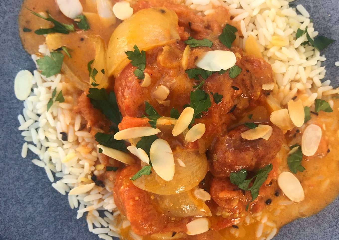 Vegetarian curry tomato