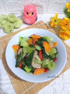Foto resep Tumis Pakcoy Wortel Bakso