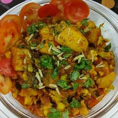 A picture of Cauliflower potato masala.