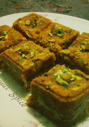 A picture of Laccha and Vermicelli mixed kunafa 💛 (My Fusion recipe).