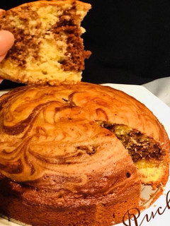 A picture of Orange Marble Cake.