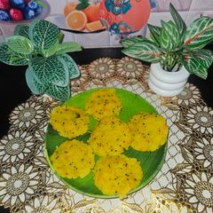 Moong dal idli A picture of Moong dal idli.