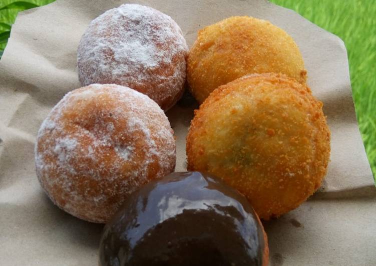 Donat ekonomis no kentang no susu no telur no ulen