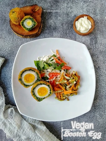 Langkah Gampang Menyiapkan Resep  117. Vegan Scotch Egg yang Lezat, Sempurna