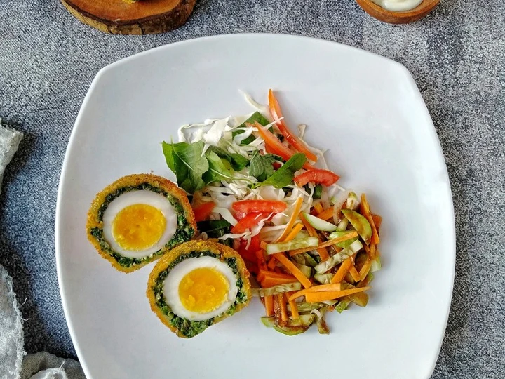 Langkah Gampang Menyiapkan Resep  117. Vegan Scotch Egg yang Lezat, Sempurna
