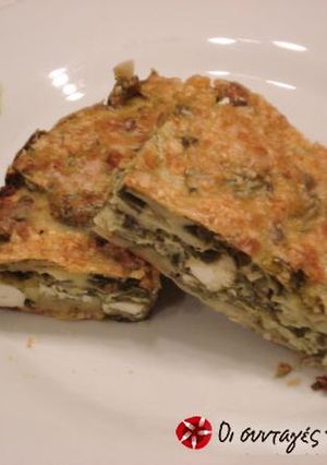 A picture of Crustless Spanakopita (Greek Spinach Pie).