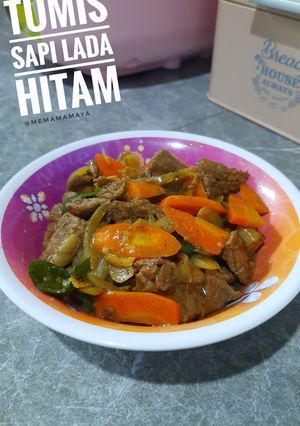 Foto resep Tumis sapi lada hitam