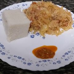 A picture of Cabbage n Ugali#authors marathon.