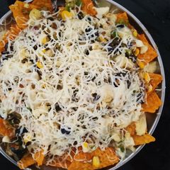 A picture of Cheesy Vegetables Nachos.