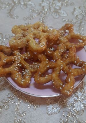 صورة لوصفة حلوى الورده (الشباكيه) 🥨🥨😋 مقرمشه